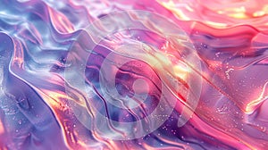 Abstract Liquid Texture with Glittering Effect