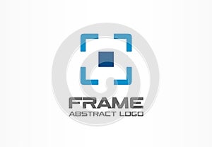 Abstract logo for business company. Corporate identity design element.