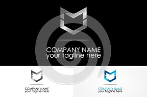Abstract letter m logo