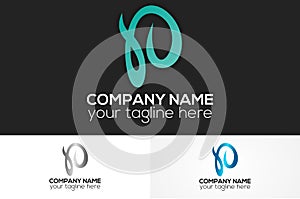 Abstract letter w logo