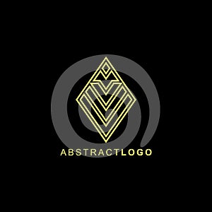 Abstract Logo Design. Lines Logo. Luxury Elevate Logo