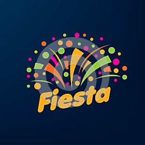 Abstract logo for the Fiesta. Vector illustration. photo