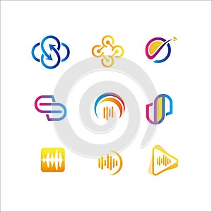 Abstract logo Pack illustration Design