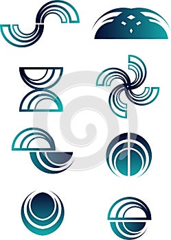 Abstract logo set