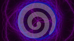 Abstract loop able fractal 4k video of a color changing Triquetra.The symbol is Druidic/Celtic Triquetra-symbol of the Triple