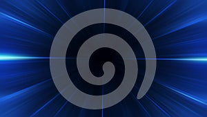 Abstract loop blue radial shine light rotation background