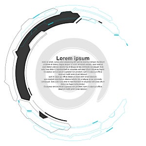 Abstract looped graphic, futuristic sense of technology.