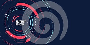 Abstract looped graphic, futuristic sense of technology.