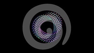 Abstract looping animation of infinite circle