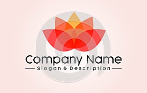Abstract Lotus Spa and Company Logo