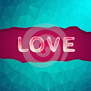 Abstract love vector illustration background