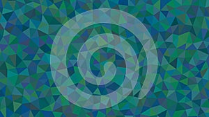 Abstract Low Poly Background with Blue and Green Geometric Shapes