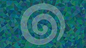 Abstract low poly background with shades of green and blue colors