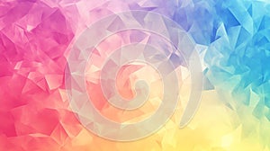 Abstract Low Poly Background. A Symphony of Pastel Colors