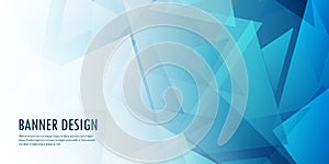 Abstract low poly banner design