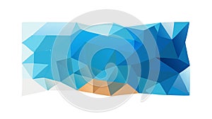 Abstract Low-Poly Banner, Geometric Background and Modern Design, Backdrop, vector design Generative AI