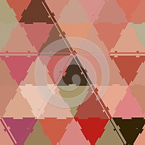Abstracto bajo triangulos en viviendo colores. mosaico continuo textura 