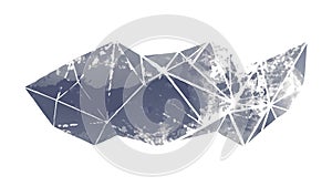 Abstract Low Poly Geometric Textured Background, vector design Generative AI