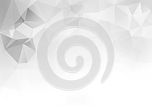 Abstract low poly gray triangle shapes background