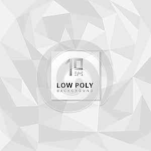 Abstract low poly texture gray triangles shape random pattern on