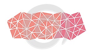 Abstract Low Poly Triangular Pattern Background with Gradient, vector design Generative AI