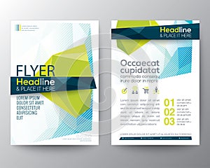 Abstract low polygon background for Poster Brochure Flyer design photo