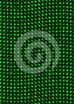 Abstract Low Polygon Mesh Generative Art background illustration