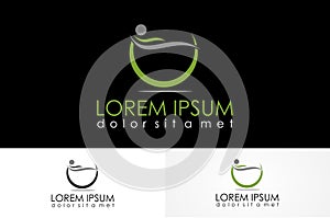 Abstract lpeople spa logo