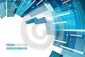 Abstract luminous technological futuristic ring.