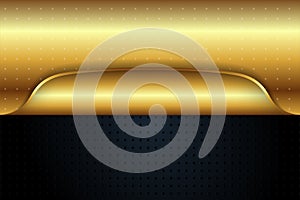 Abstract luxury background use gold and black colors component.