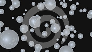 Abstract luxury background with white spheres