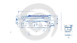 Abstract Machine Blueprint Vector Schematic Design, vector design Generative AI