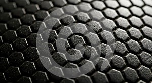Abstract macro texture of hexagonal pattern close up detailed surface grid