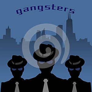 Abstract mafia or gangster background