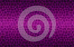 Abstract magenta gradient background. Texture with pixel square blocks. Mosaic pattern