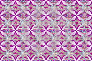 Abstract magenta or purple natural flower, floral, and leaves seamless pattern background. Flower and leaf clip illustration