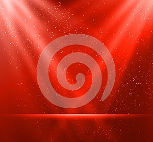 Abstract magic red light background