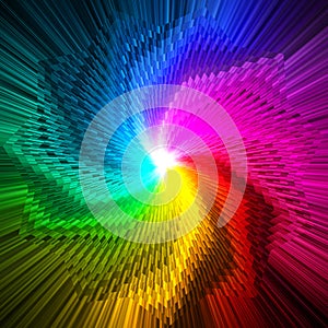 Abstract magic star prism colors background photo