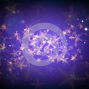 Abstract magic stars background.