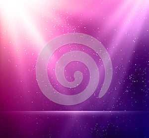 Abstract magic violet light background