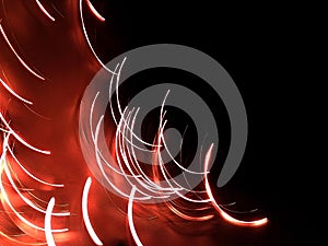 Abstract magical moving lights