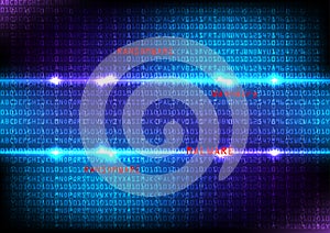 Abstract malware and digital data concept. Abstract Technology a