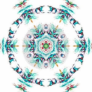 Abstract mandala design template