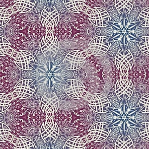 Abstract mandala design template