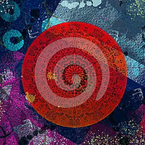 Abstract Mandala Digital Artwork Wallpaper Printable photo
