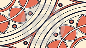 Abstract Mandala Geometric Circular Pattern, vector design Generative AI