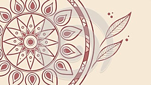 Abstract mandala pattern, geometric design, and modern art vector design Generative AI