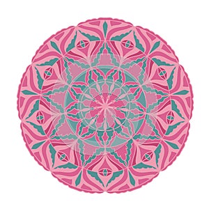 Abstract round pattern. Mandala elegant vector background.