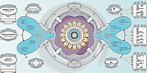 Abstract Mandala with Technological Elements