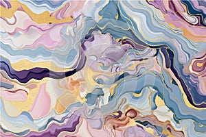 Abstract marble background liquid art painting in alcohol ink style with color paint combination. Beautiful swirl marble